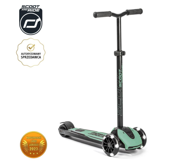 Scoot & Ride Highwaykick 5 LED Hulajnoga balansowa 5+ Forest - 1017197 - zdjęcie 2